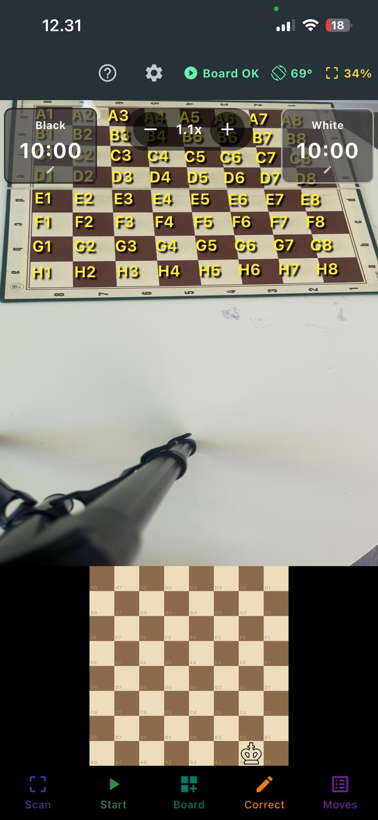 Board too far, pieces too small